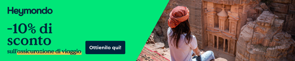 Sconto 10% assicurazione viaggi Heymondo