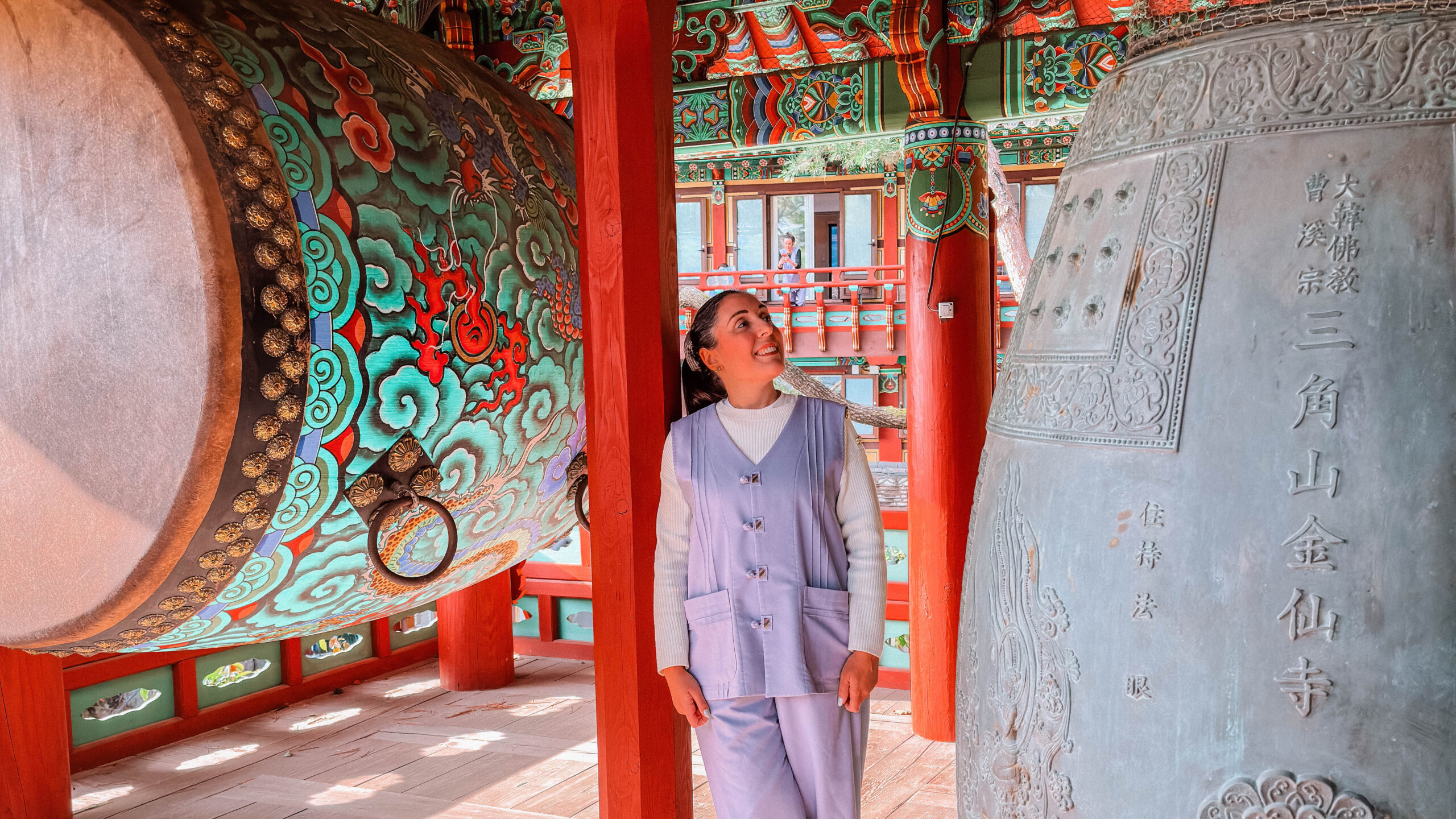 viaggio in corea del sud dormire in un tempio buddista la campana tibetana