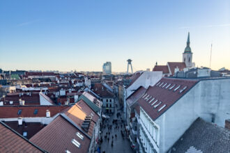 Cosa fare a Bratislava vista centro storico dall'alto