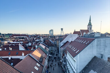 Cosa fare a Bratislava vista centro storico dall'alto