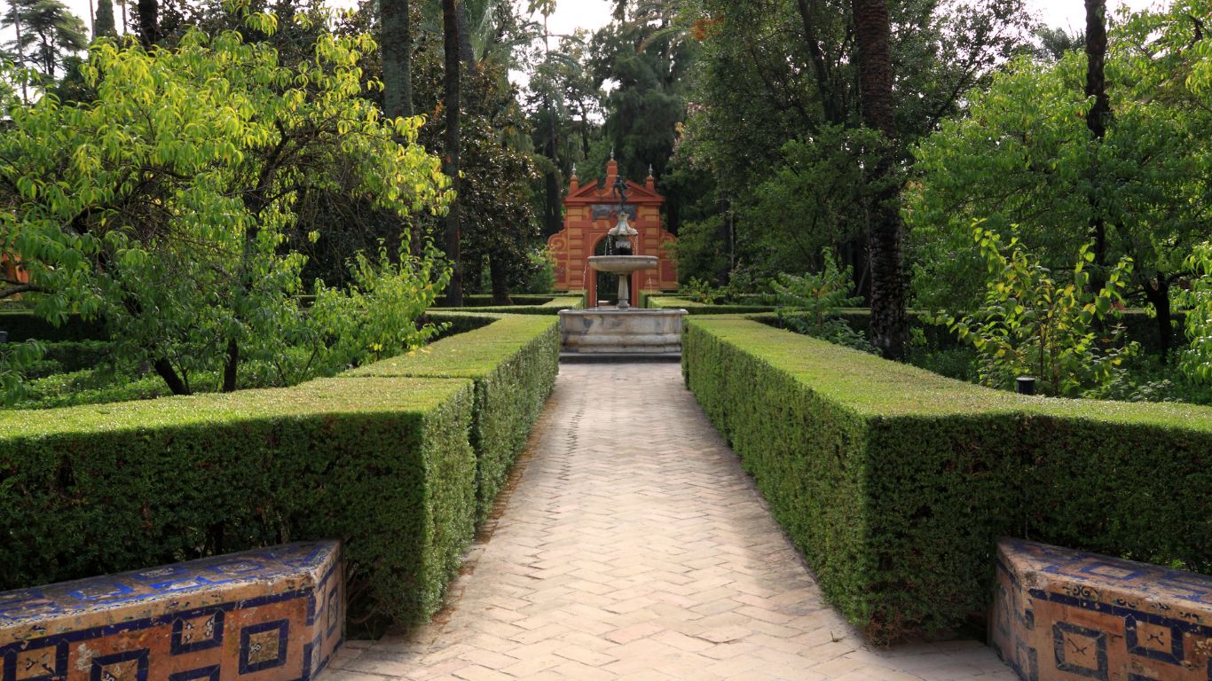 real alcazar di siviglia il Jardin de la Cruz