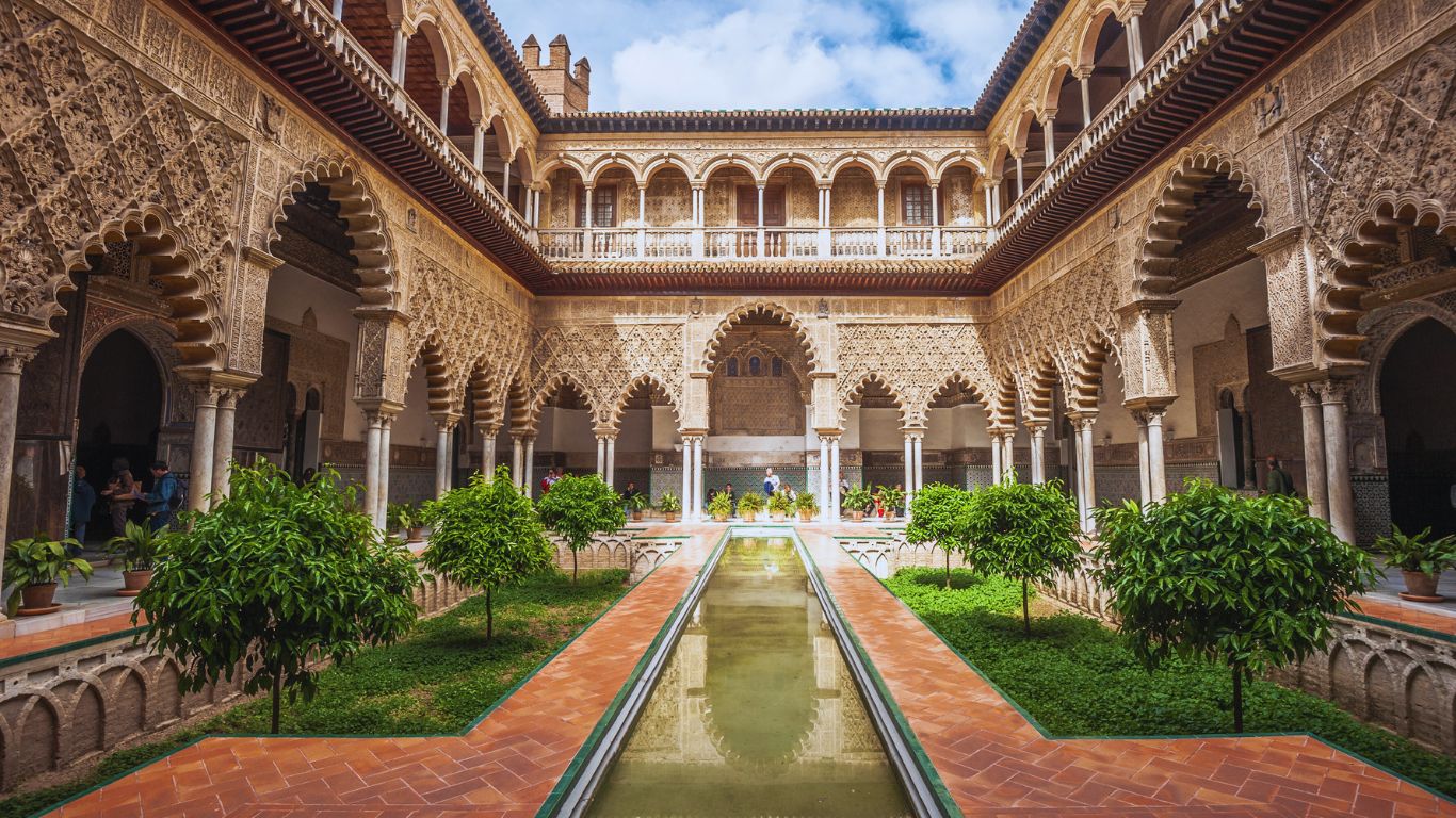 real alcazar di siviglia il patio de las doncellas
