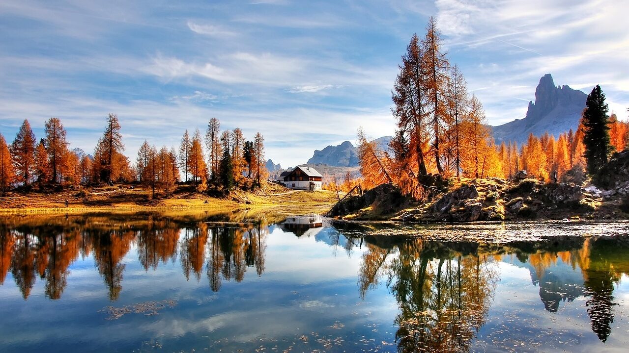 foliage in Italia nelle dolomiti