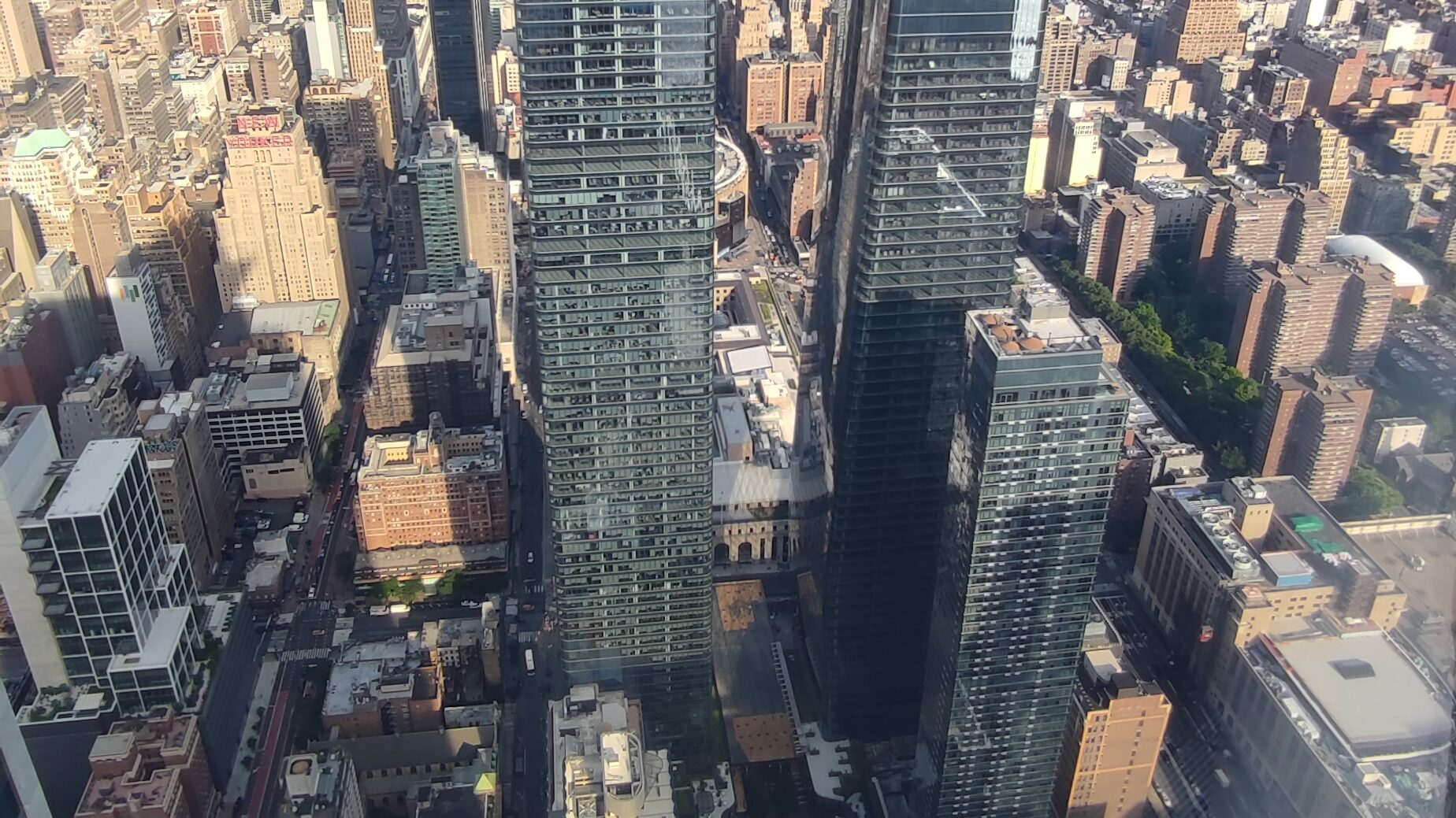 edge nyc vista dall'alto di hudson yards